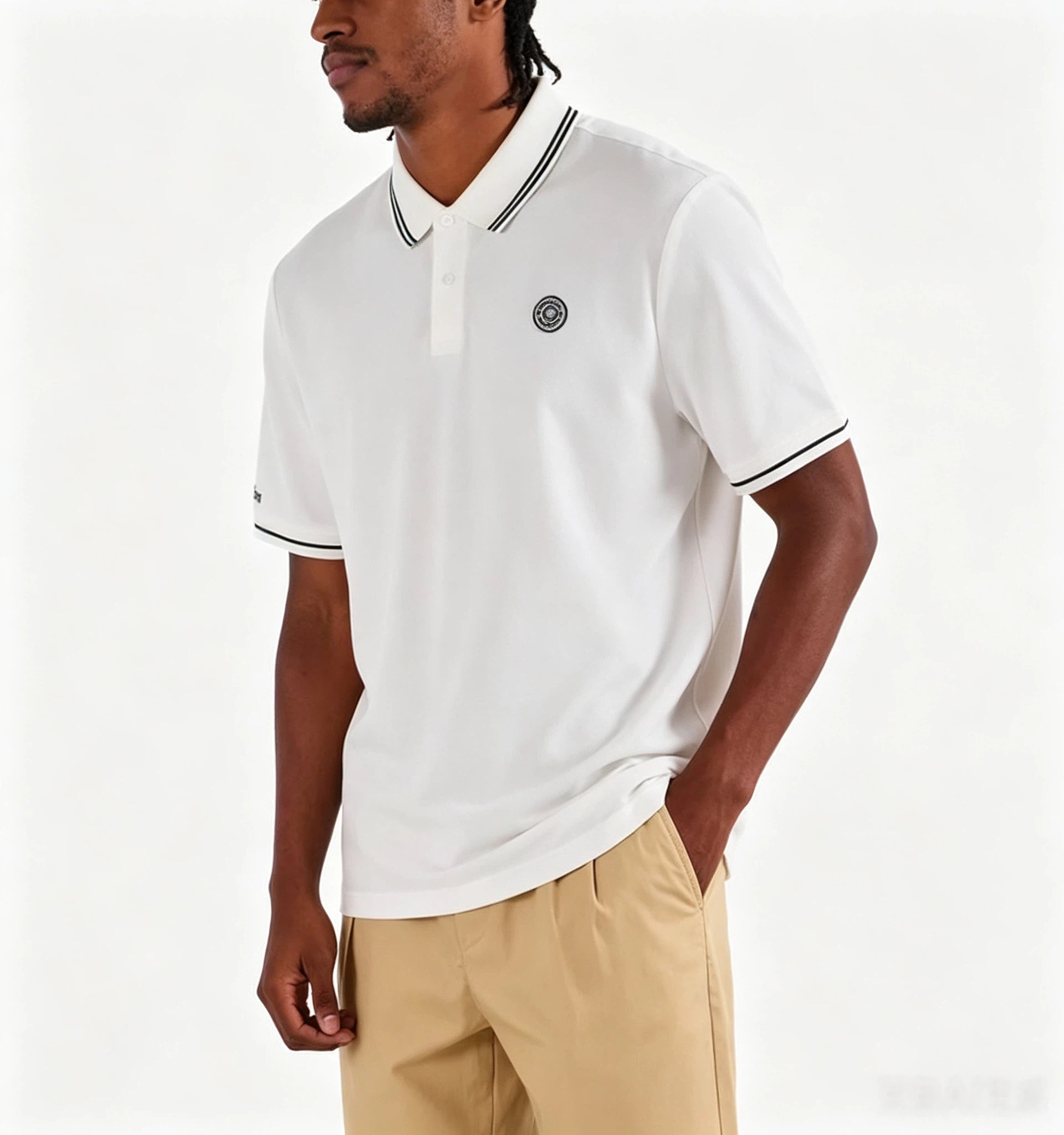 Malbon Golf Men’s Moisture-Wicking Athletic Polo Shirt