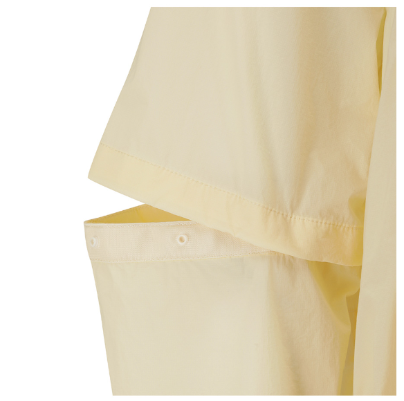 Malbon women's slim-fit UV-protection breathable hoodie in Beige, lifestyle view
