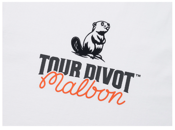 Malbon Golf Tour Divot Circular Graphic Casual T-Shirt