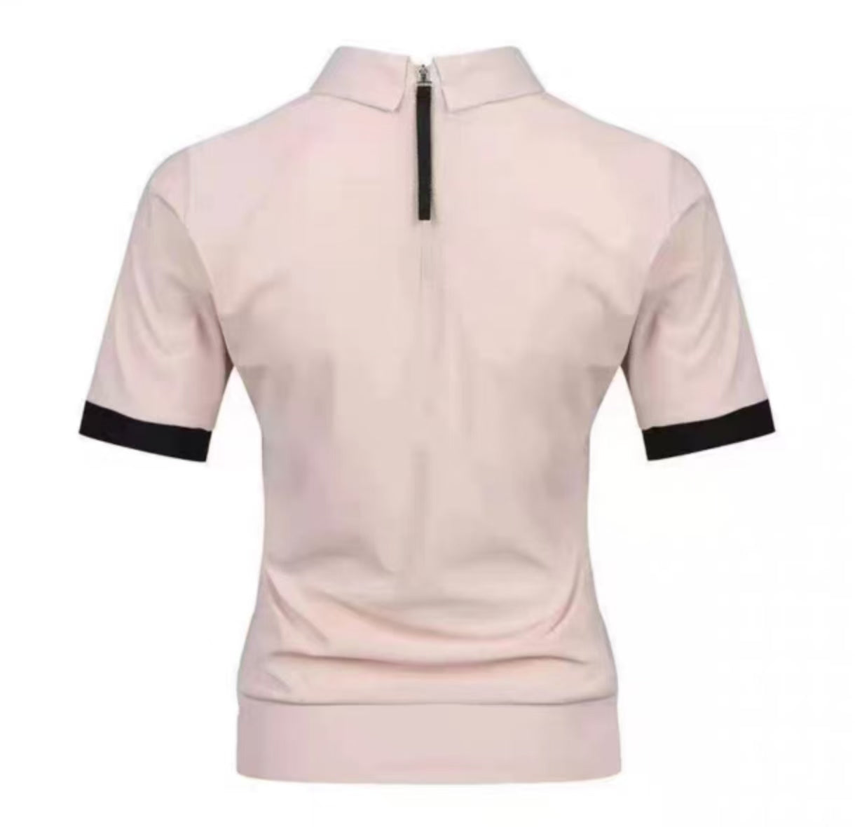 Golep Women’s Summer Quick-Dry Sun Protection Zip Slim Golf Shirt in Pink - product view