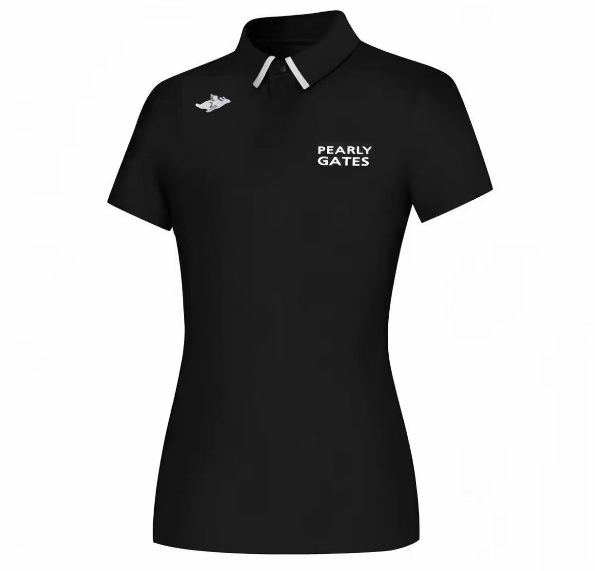 Women’s Summer Breathable Quick-Dry Versatile Golf Shirt in Black - product view