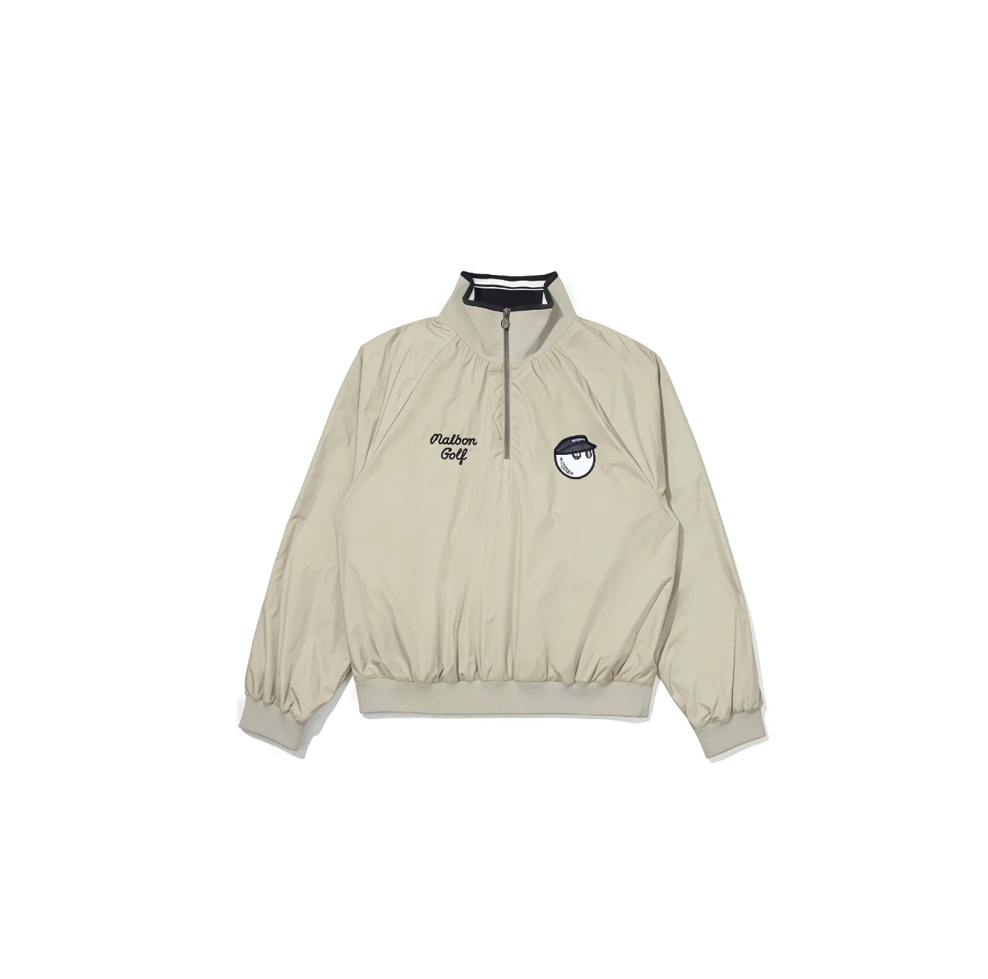Malbon unisex half-zip golf windbreaker jacket in Khaki - image 10
