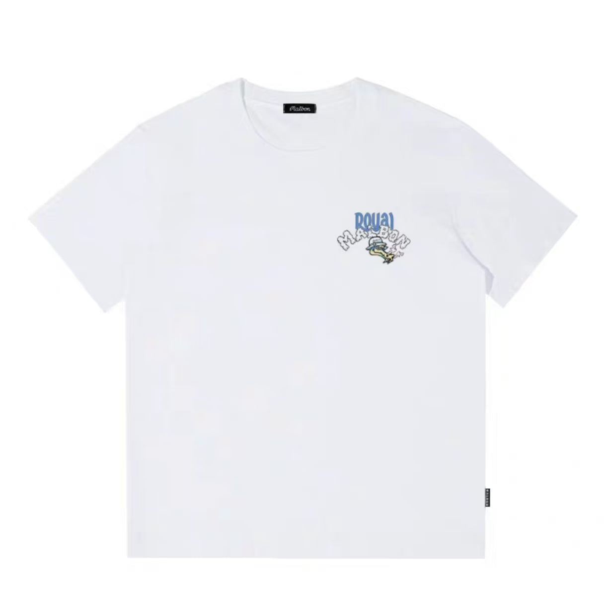 Malbon Golf Unisex Dragon Graphic Heavyweight Crewneck T-Shirt
