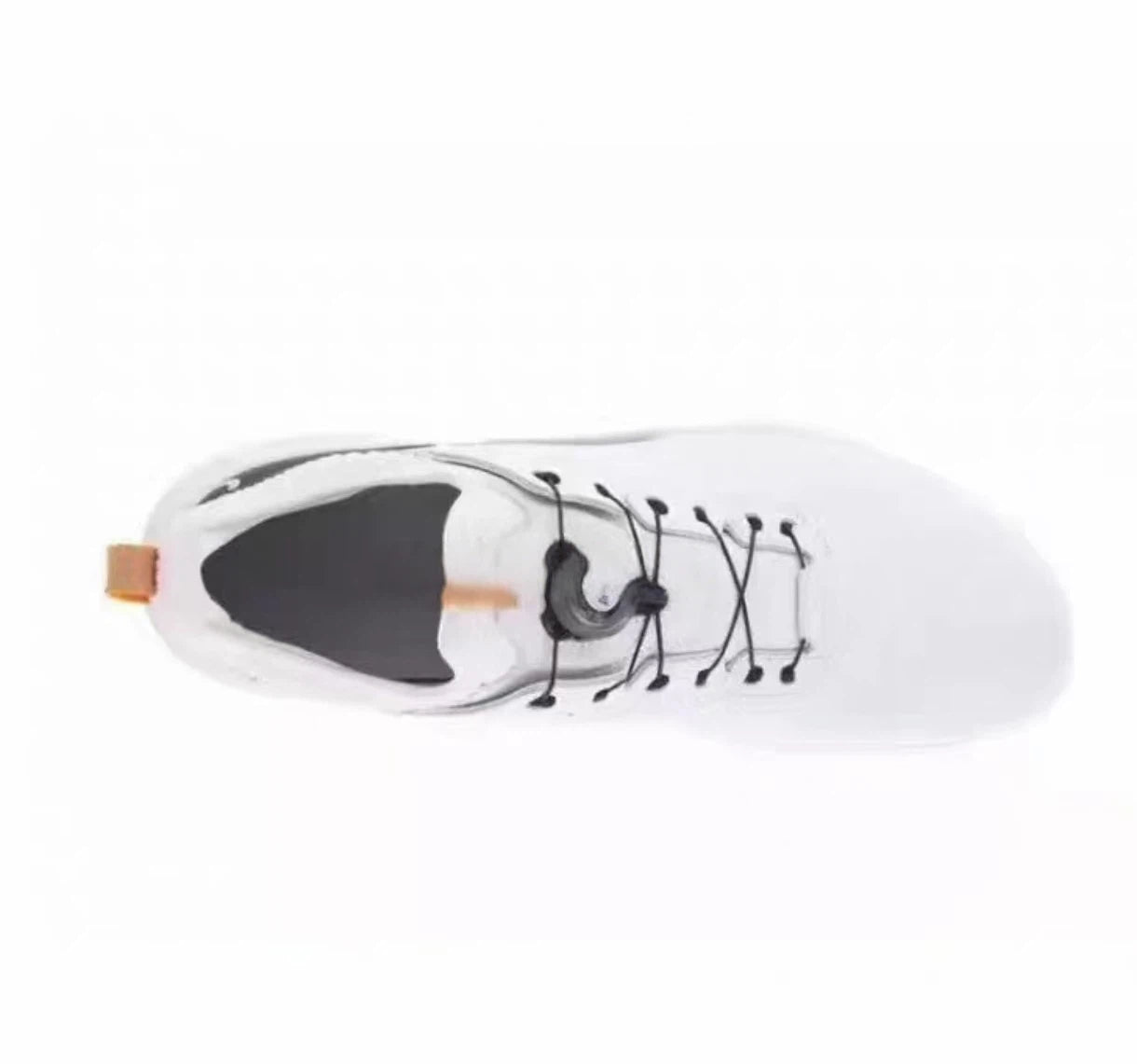 men’s C4 waterproof golf shoes in White, top view