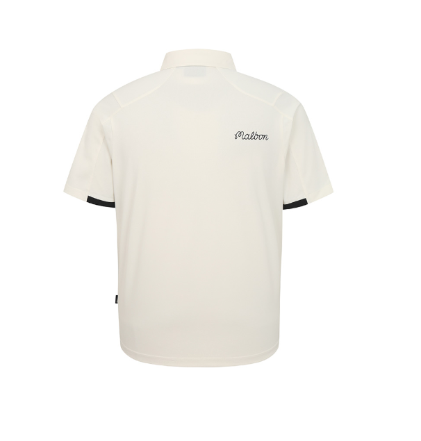 Malbon Golf Men’s Dot Print Casual Athletic Polo Shirt