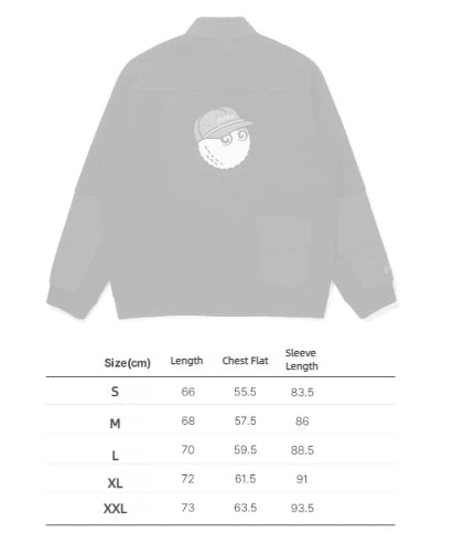 Malbon Golf Men’s Stand Collar Full-Zip Fleece Jacket khaki size chart