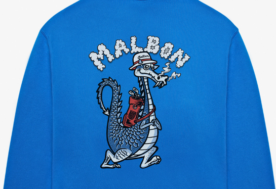 Malbon Golf Unisex Dragon Graphic Heavyweight Streetwear Hoodie