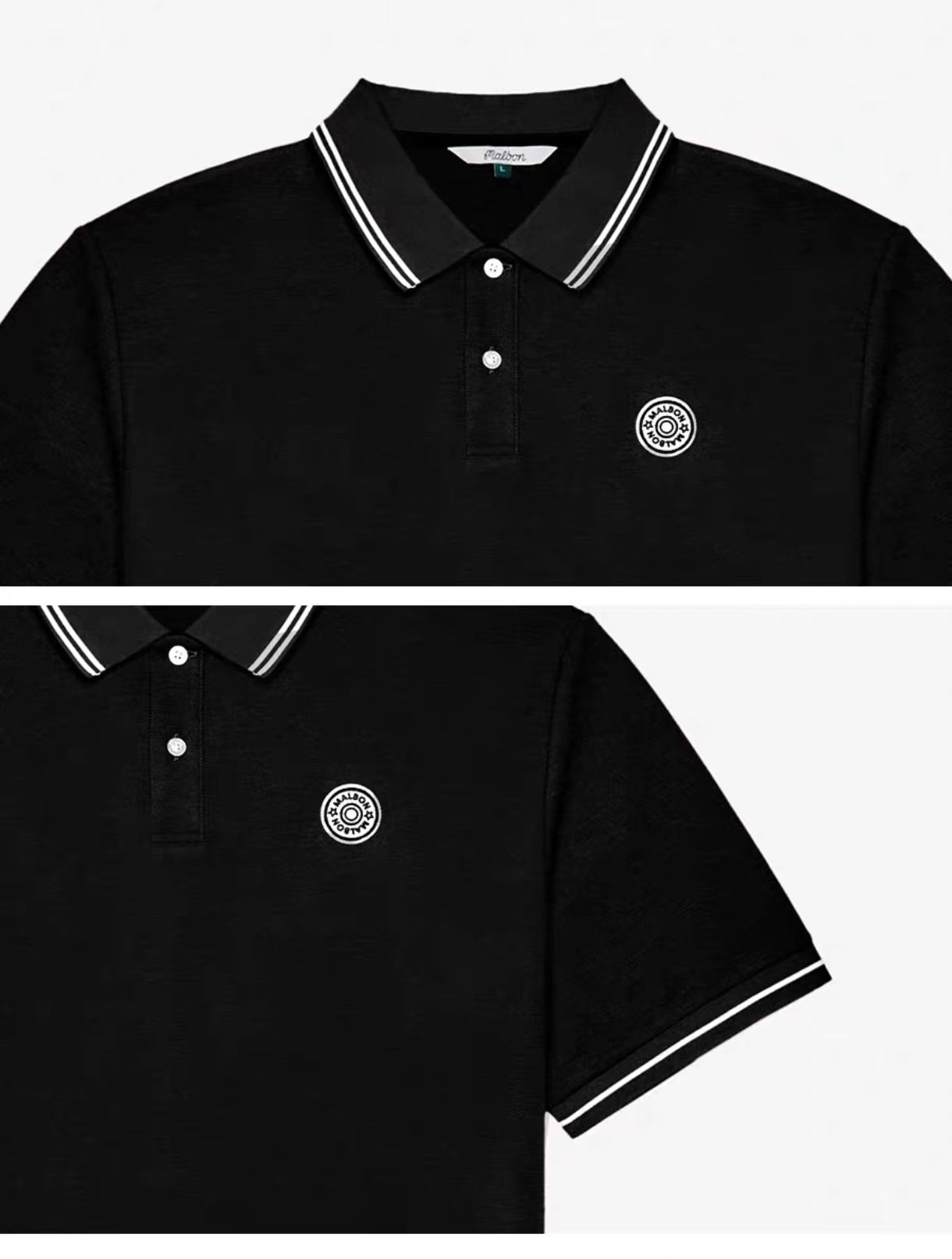 Malbon Golf Men’s Moisture-Wicking Athletic Polo Shirt