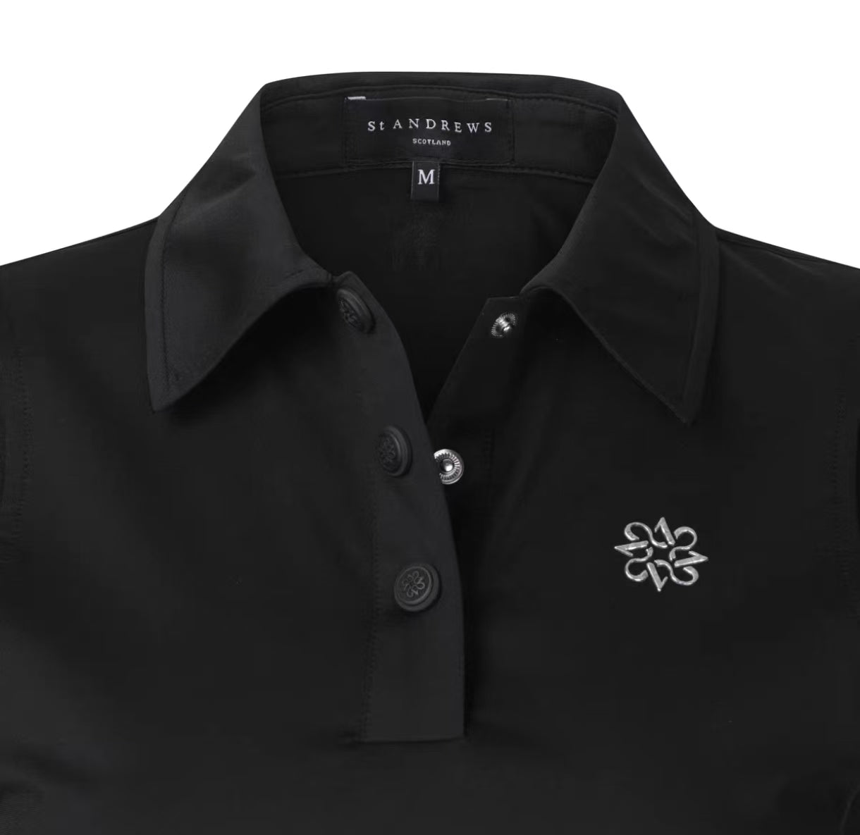 Women’s Summer Breathable Quick-Dry Versatile Golf Shirt in Black - product view