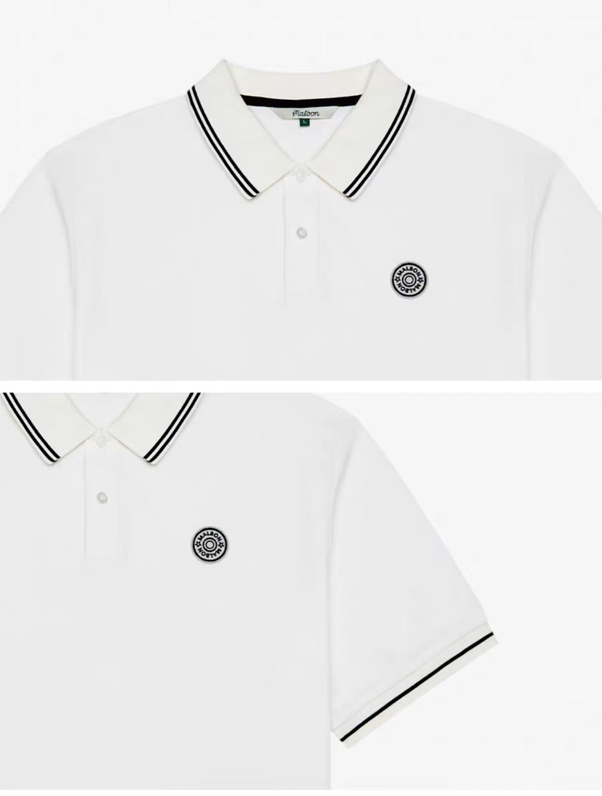 Malbon Golf Men’s Moisture-Wicking Athletic Polo Shirt