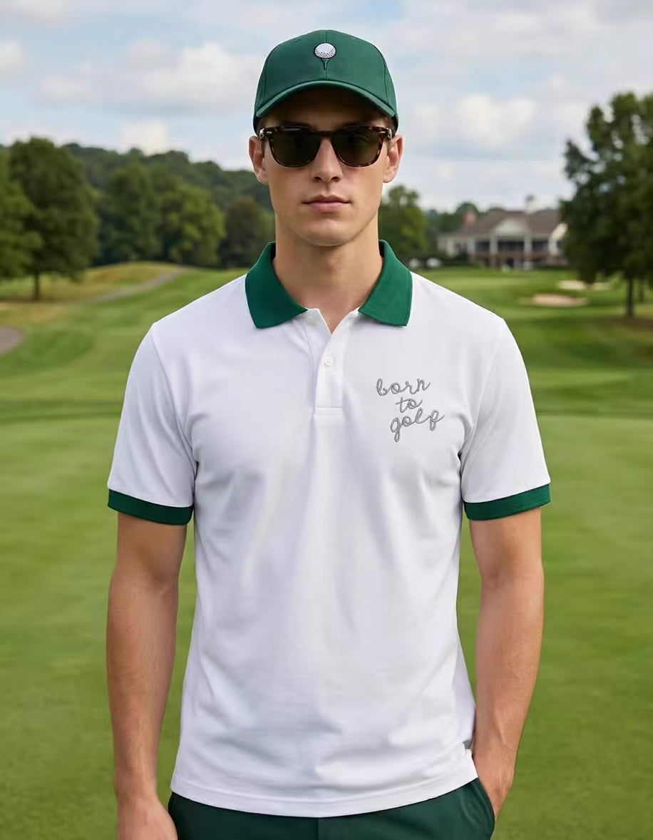 Devereux heart-print polo construction detail