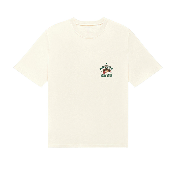 Malbon unisex Vista Bass Club Graphic Golf T-Shirt, front view