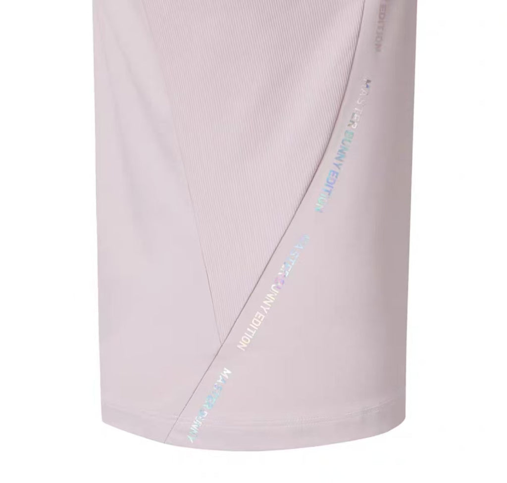 Women’s 2026 Spring Summer Premium Slim Golf Polo Shirt in Pink - product view