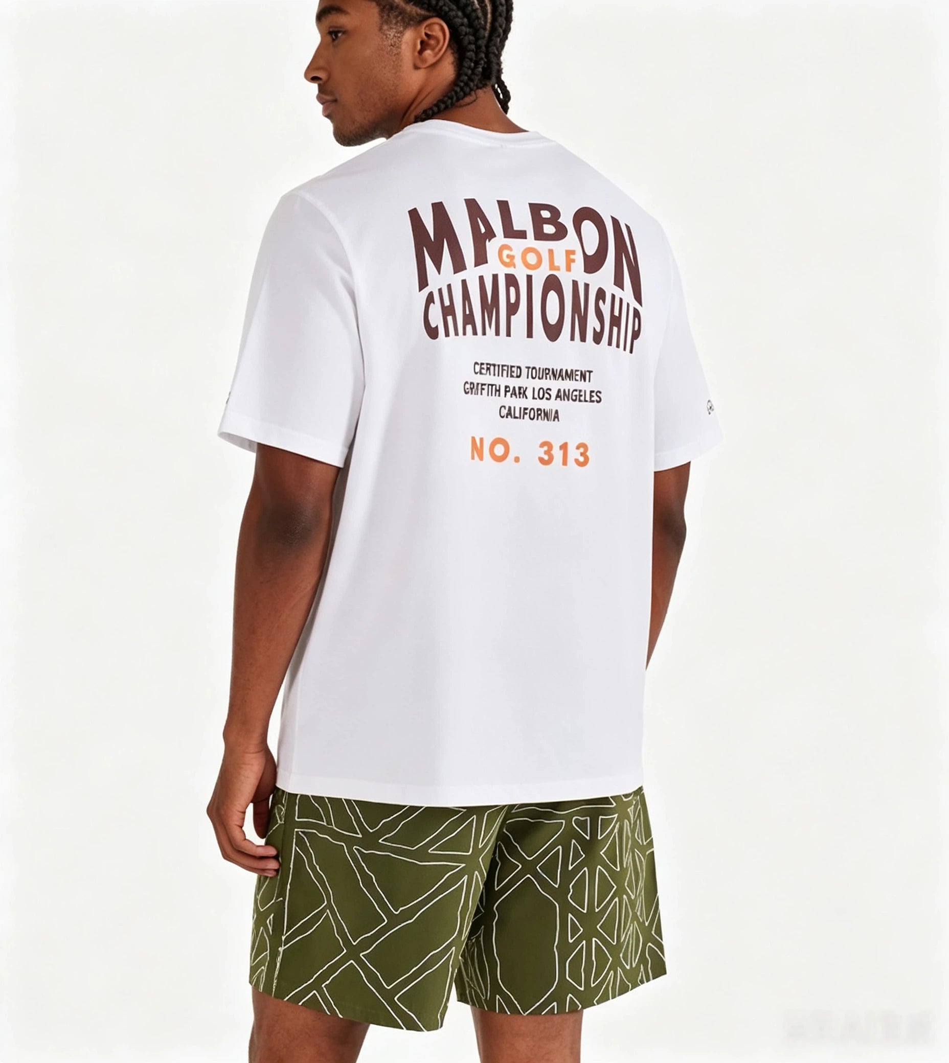 Malbon Golf Unisex Crewneck Training Casual Athletic T-Shirt