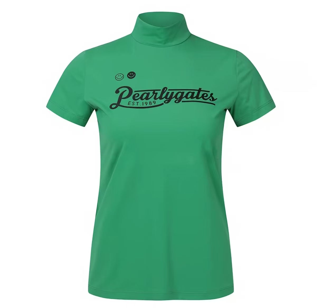 Women’s Summer Breathable Quick-Dry Sun Protection Slim Golf Shirt in Green - product view