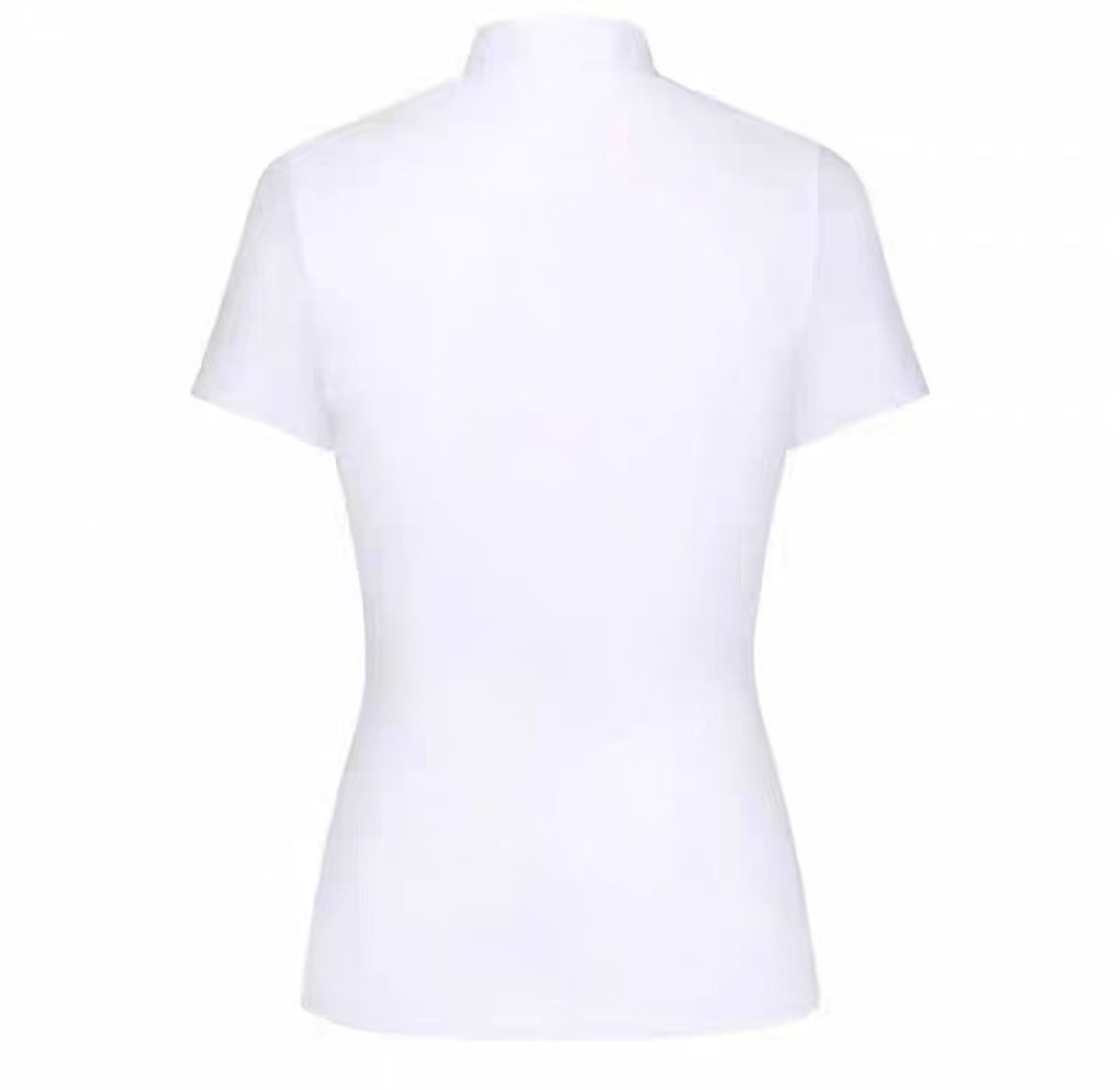 Women’s Summer Breathable Quick-Dry Versatile Golf Shirt in White - product view