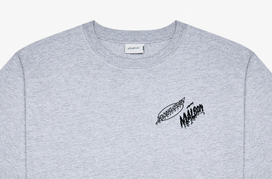 Malbon Golf Santa Cruz Bermuda Slit Crewneck T-Shirt