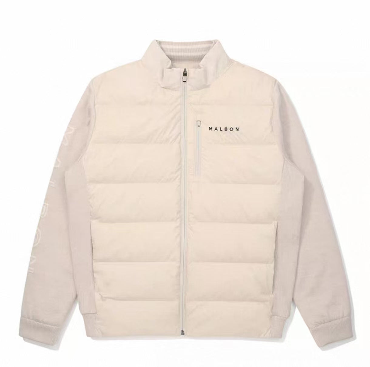 Malbon Golf Men’s Windproof Knit Hybrid Down Jacket