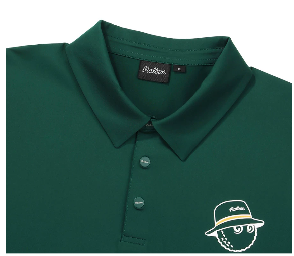 Malbon Golf Men’s Stretch Quick-Dry Athletic Polo Shirt