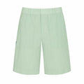 Malbon men's Elastic Waist Athletic Golf Shorts in Mint Green, front view