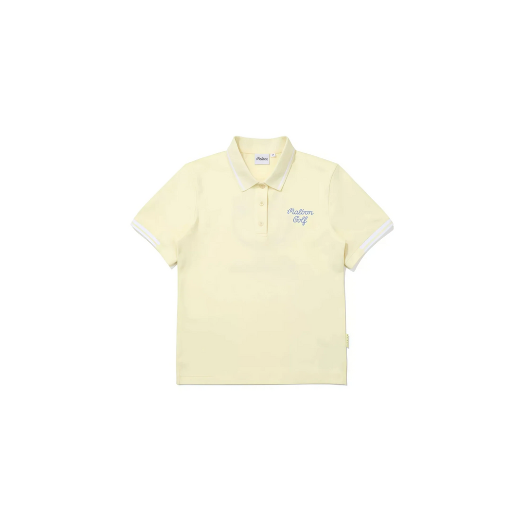 Malbon women's quick-dry breathable golf polo in Yellow - image 5