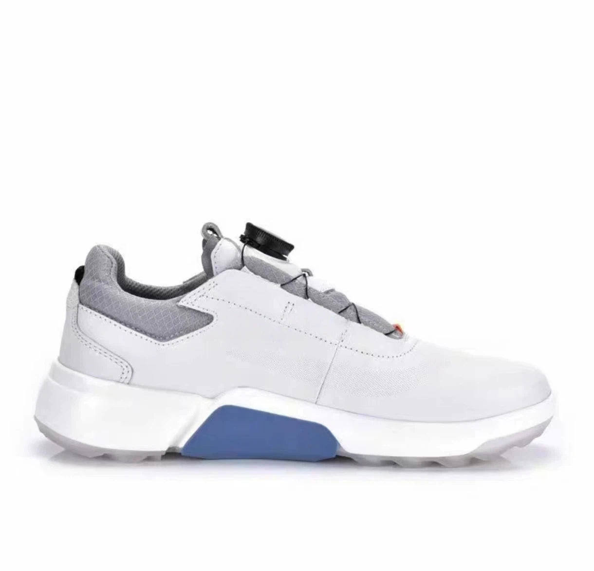 men’s blue BOA dial golf shoes in Blue, side profile
