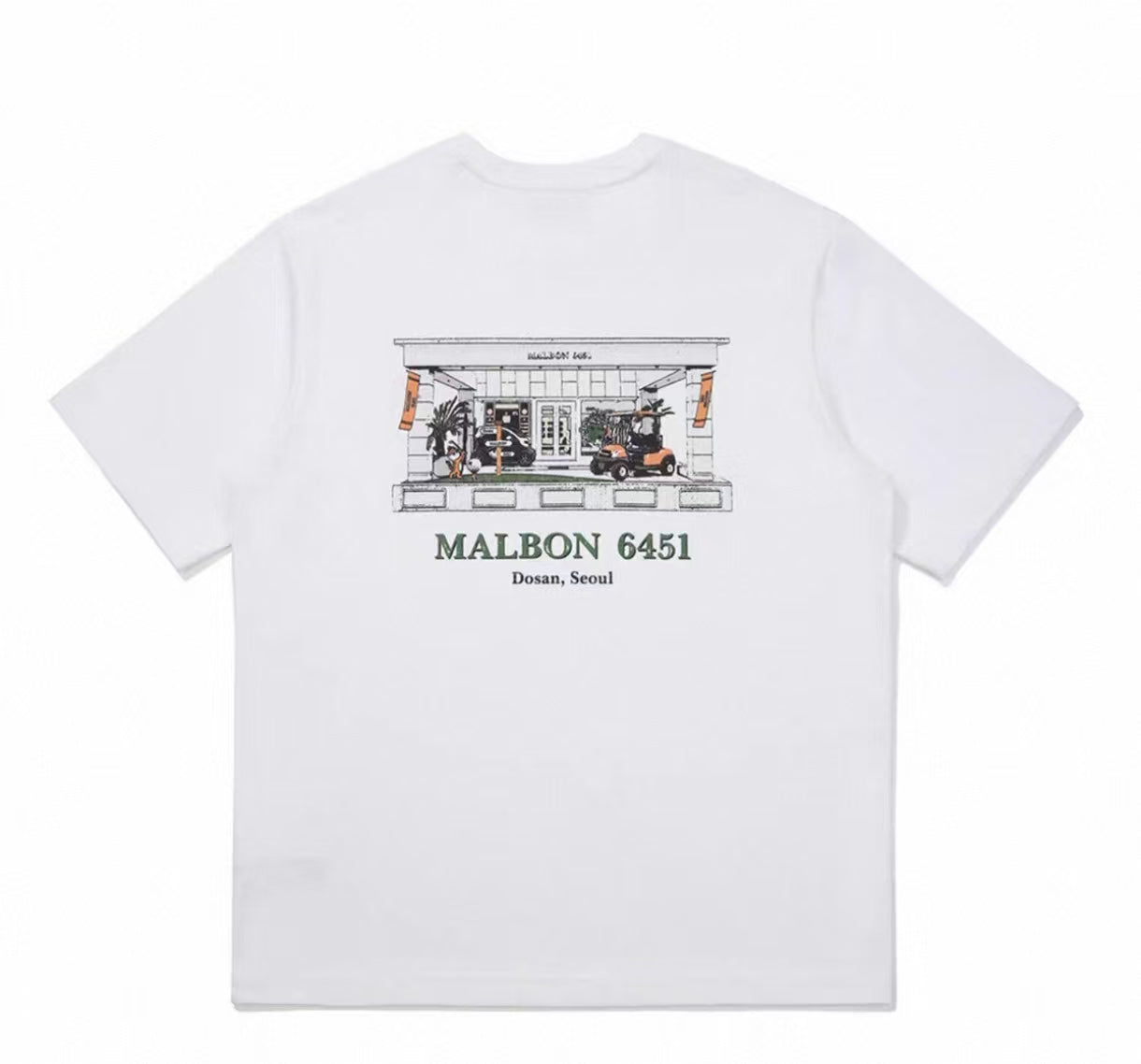 Malbon Golf Dosan 645-1 Graphic Heavyweight Crewneck T-Shirt
