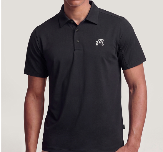 Malbon Golf Men’s Dot Print Casual Athletic Polo Shirt