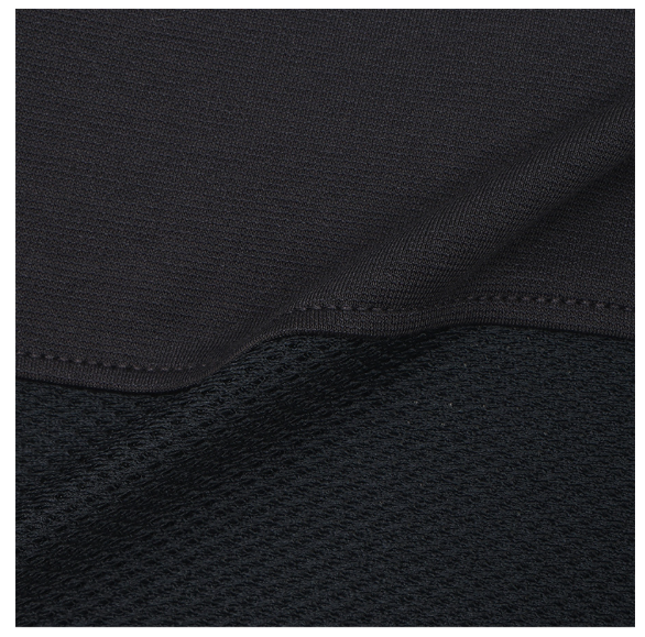 Malbon men's Casual Letter Print Golf Polo in Navy Blue, detail view