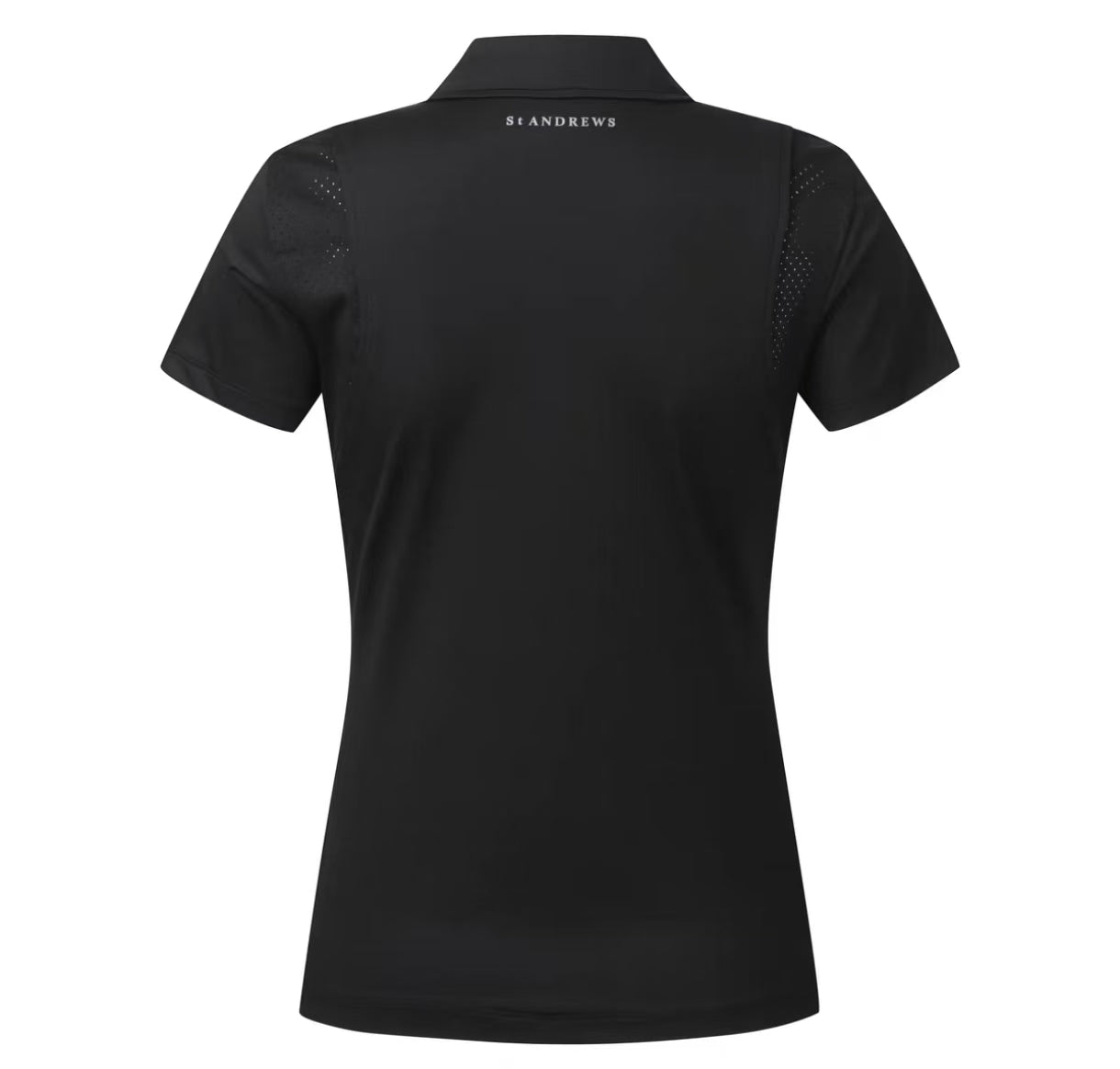 Women’s Summer Breathable Quick-Dry Versatile Golf Shirt in Black - product view