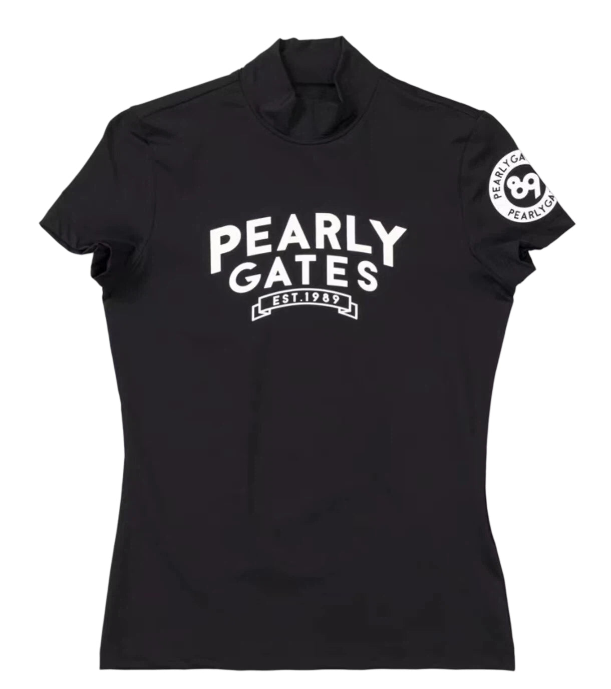 Women’s Summer Ice Silk Breathable Quick-Dry Polo Shirt in Black - product view