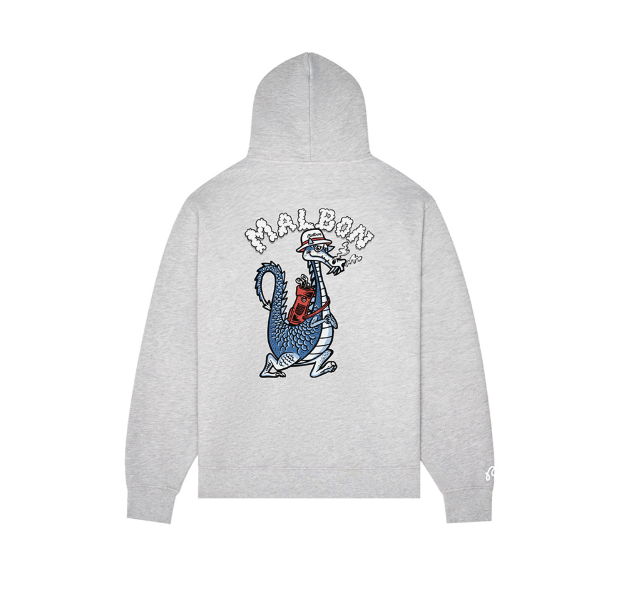 Malbon Golf Unisex Dragon Graphic Heavyweight Streetwear Hoodie