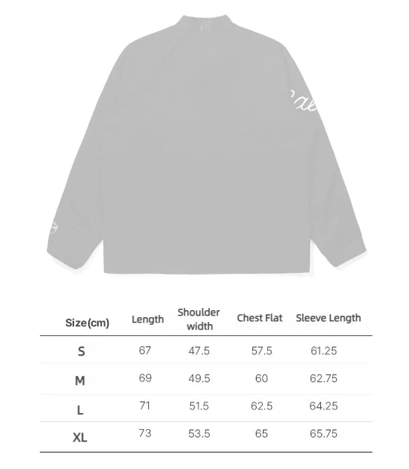 Malbon men's black stand collar windproof golf jacket size chart