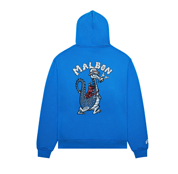 Malbon Golf Unisex Dragon Graphic Heavyweight Streetwear Hoodie