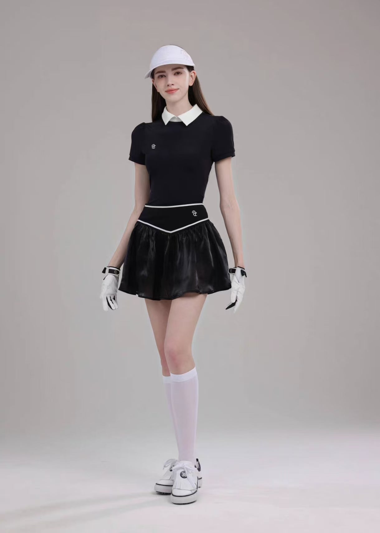 Women’s Breathable Quick-Dry Golf Tennis Shirt Skirt Set