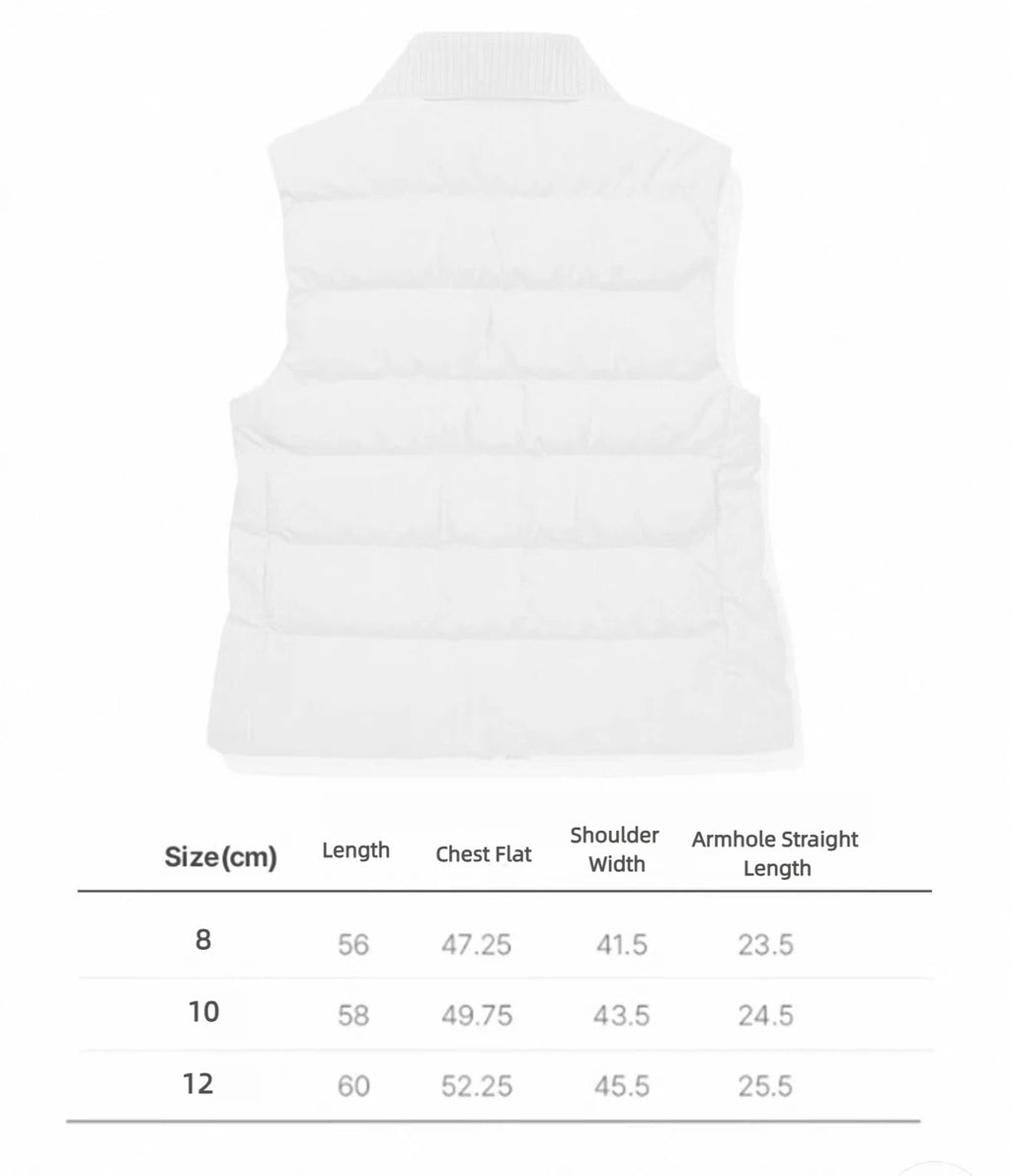 Malbon Golf Women’s Knit Collar Insulated Down Vest yellow size chart