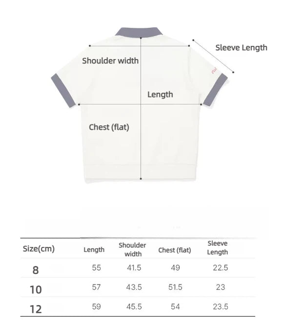 Size chart for green Malbon women's cooling slim fit polo shirt