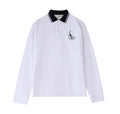 Devereux Golf Loose Scorpion Cotton Heavyweight Piqué Long Sleeve Polo Shirt