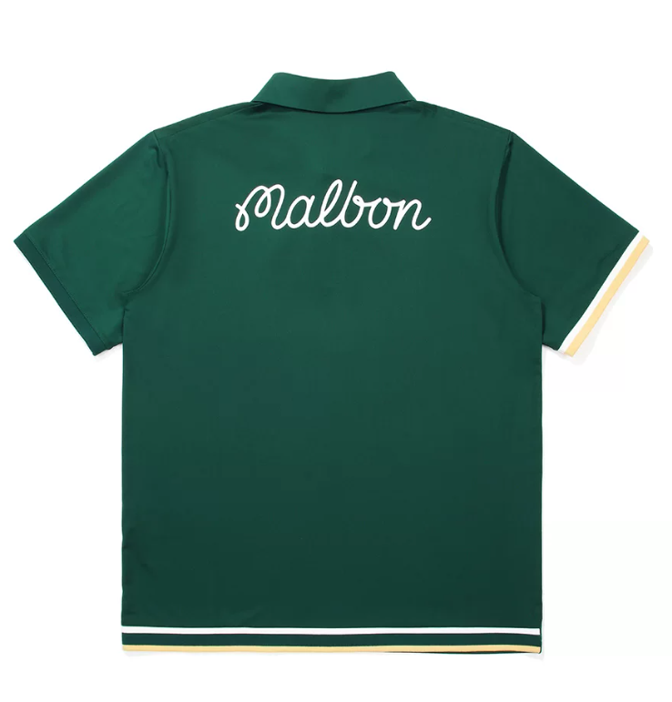 Malbon Golf Men’s Stretch Quick-Dry Athletic Polo Shirt