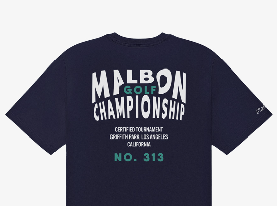 Malbon Golf Unisex Crewneck Training Casual Athletic T-Shirt