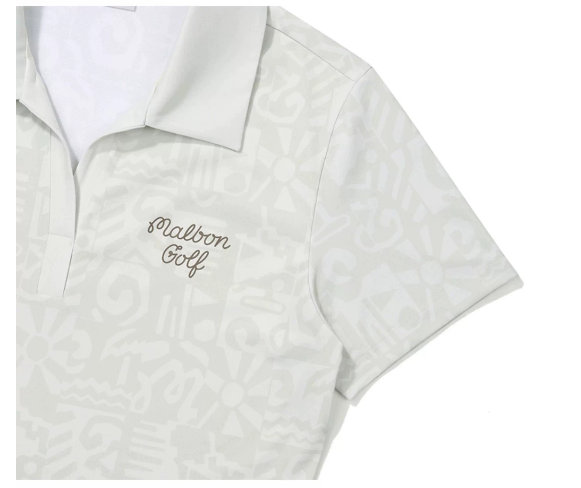 2026 Malbon Golf Korean Cooling Quick-Dry Graphic T-Shirt