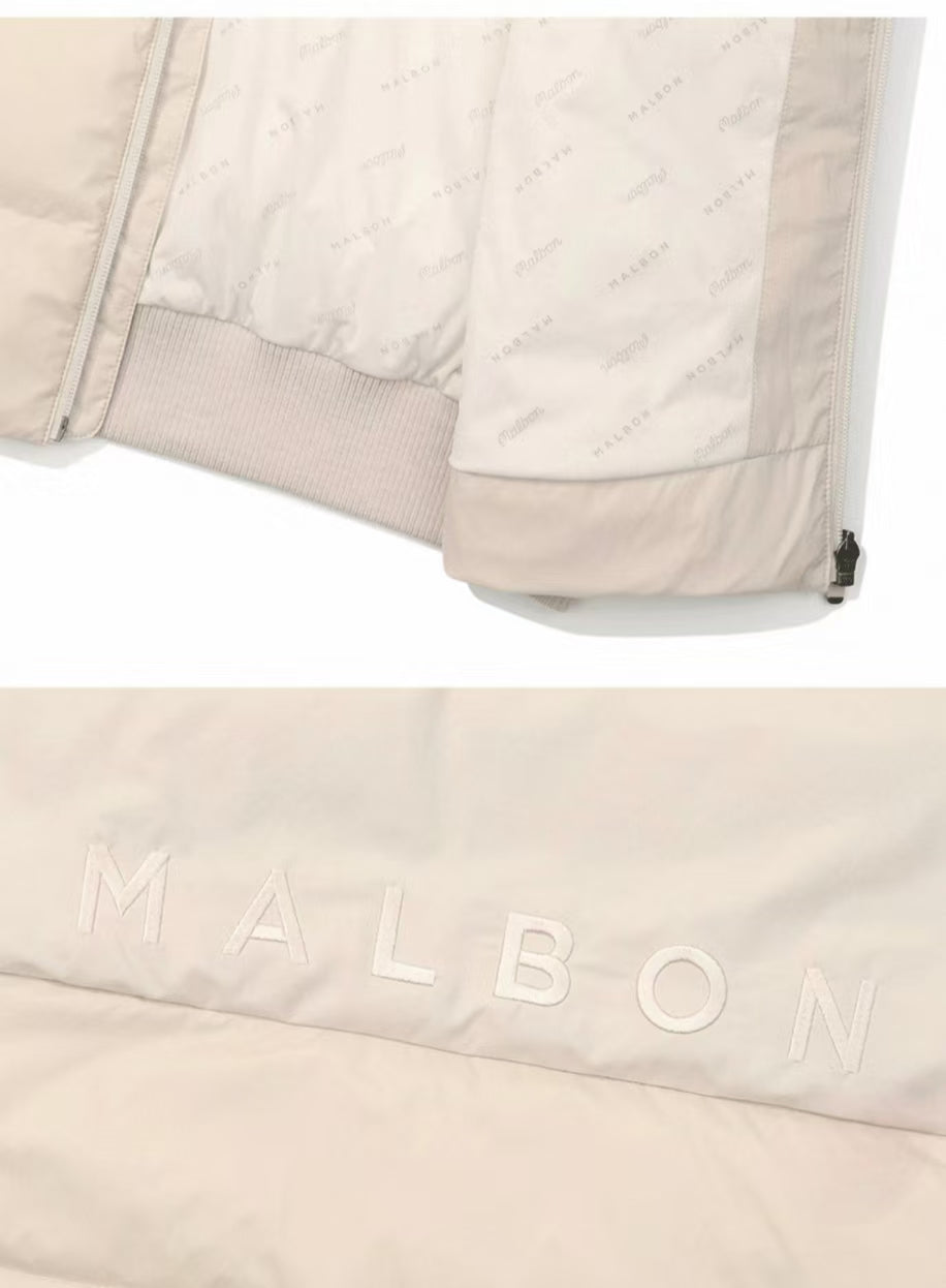 Malbon Golf Men’s Windproof Knit Hybrid Down Jacket