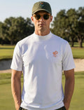 Devereux Golf Men’s Summer Mock Neck Scorecard Print Golf Shirt