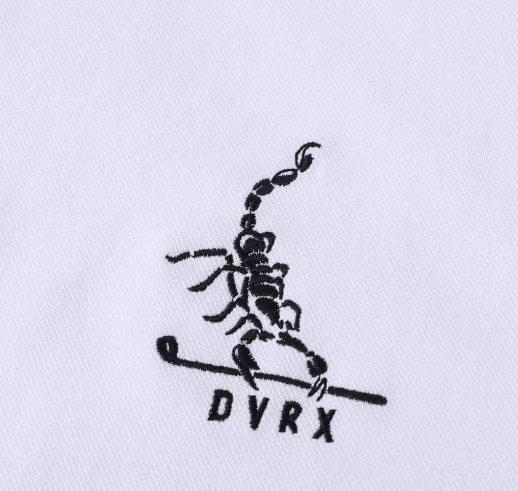 Devereux Golf Loose Scorpion Cotton Heavyweight Piqué Long Sleeve Polo Shirt