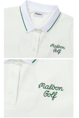 Malbon women's quick-dry breathable golf polo in White - image 3