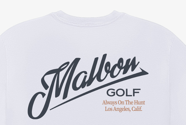 Malbon Golf Bermuda Maxwell Graphic Casual Streetwear T-Shirt