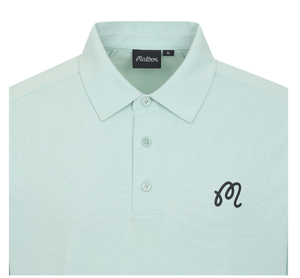Malbon Golf Men’s Dot Print Casual Athletic Polo Shirt