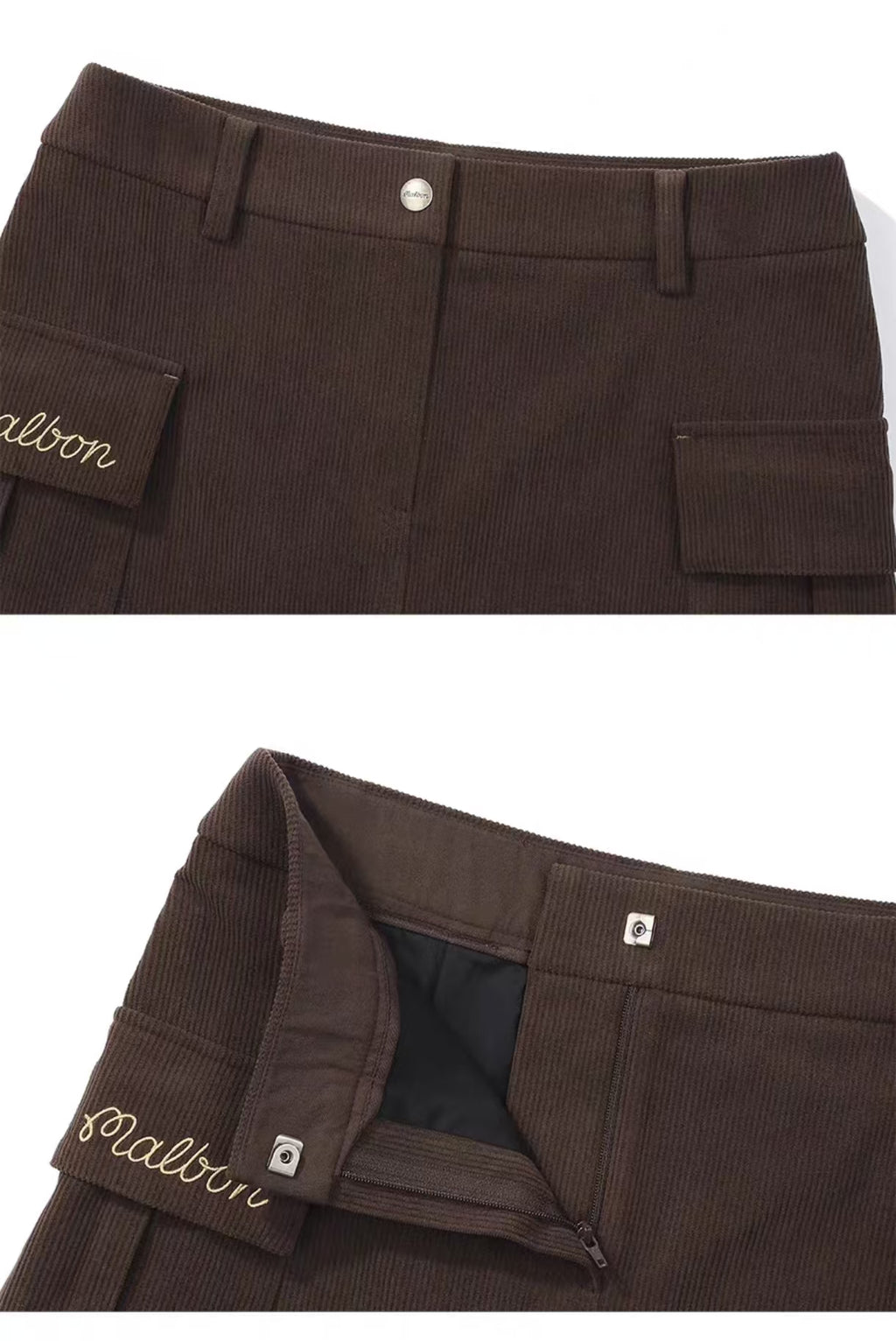 Malbon Golf Women’s Corduroy Cargo A-Line Skort