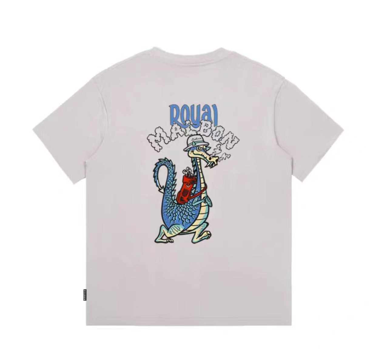 Malbon Golf Unisex Dragon Graphic Heavyweight Crewneck T-Shirt