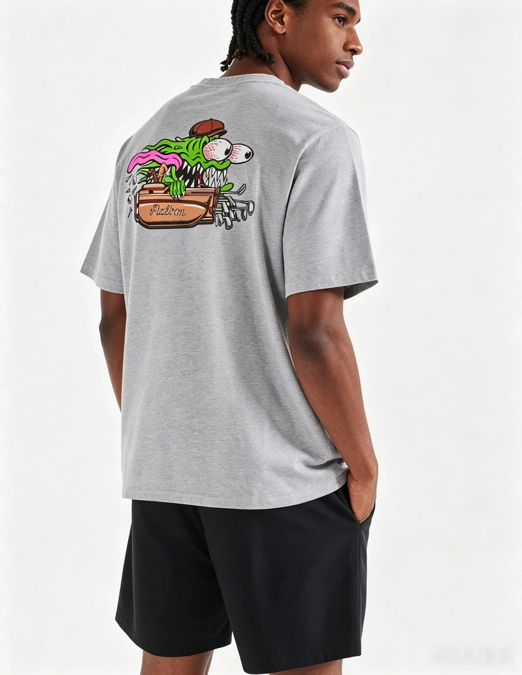 Malbon Golf Santa Cruz Bermuda Slit Crewneck T-Shirt